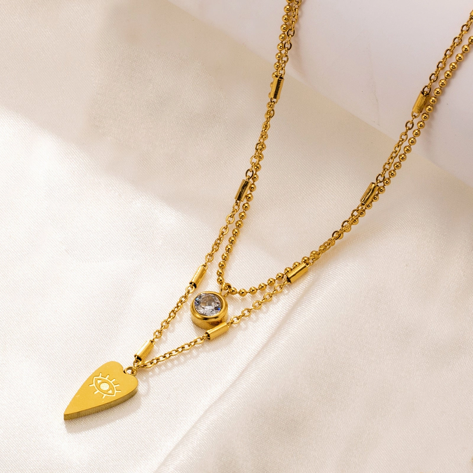 Wholesale Devil Eye Stainless Steel Necklaces