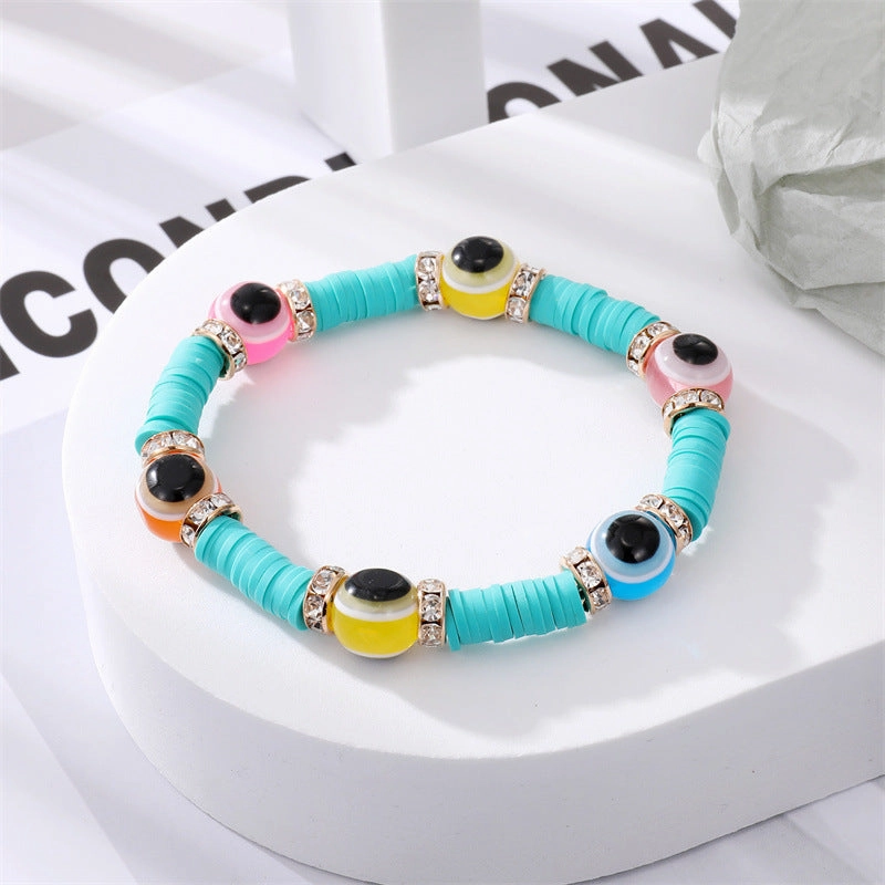 Wholesale Devil's Eye Resin Bracelet