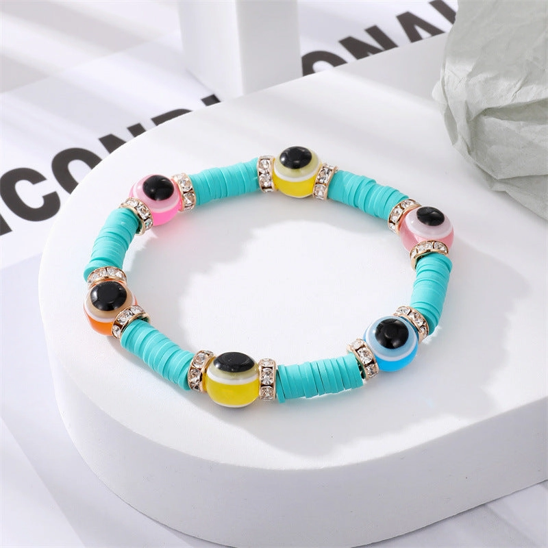 Wholesale Devil's Eye Resin Bracelet