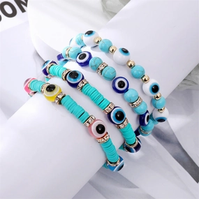 Wholesale Devil's Eye Resin Bracelet