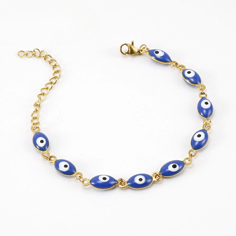 Wholesale Devil's Eye Stainless Steel 18K Titanium Steel Bracelet