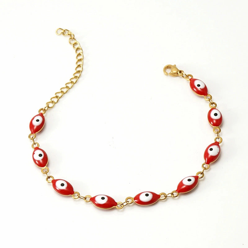 Wholesale Devil's Eye Stainless Steel 18K Titanium Steel Bracelet