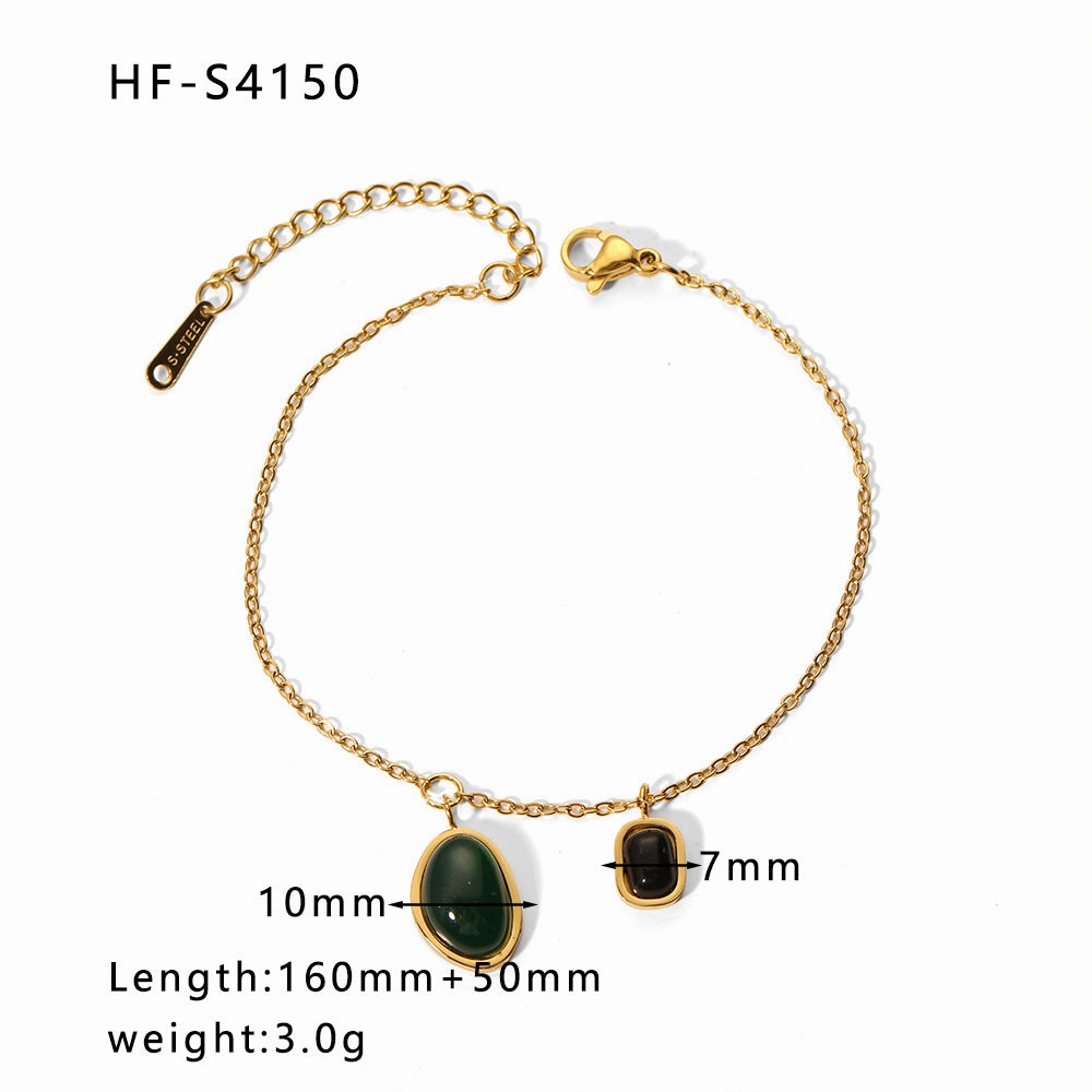 Wholesale Diamond Chain Heart Shaped Pearl Pendant Bracelet