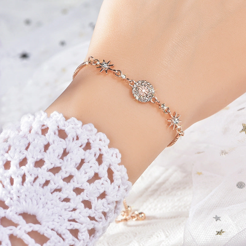 Wholesale Diamond Closed Alloy Bracelet