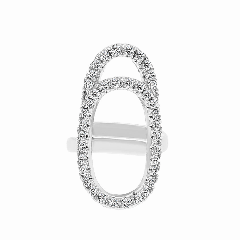 Wholesale Diamond Nail Art Alloy Rings