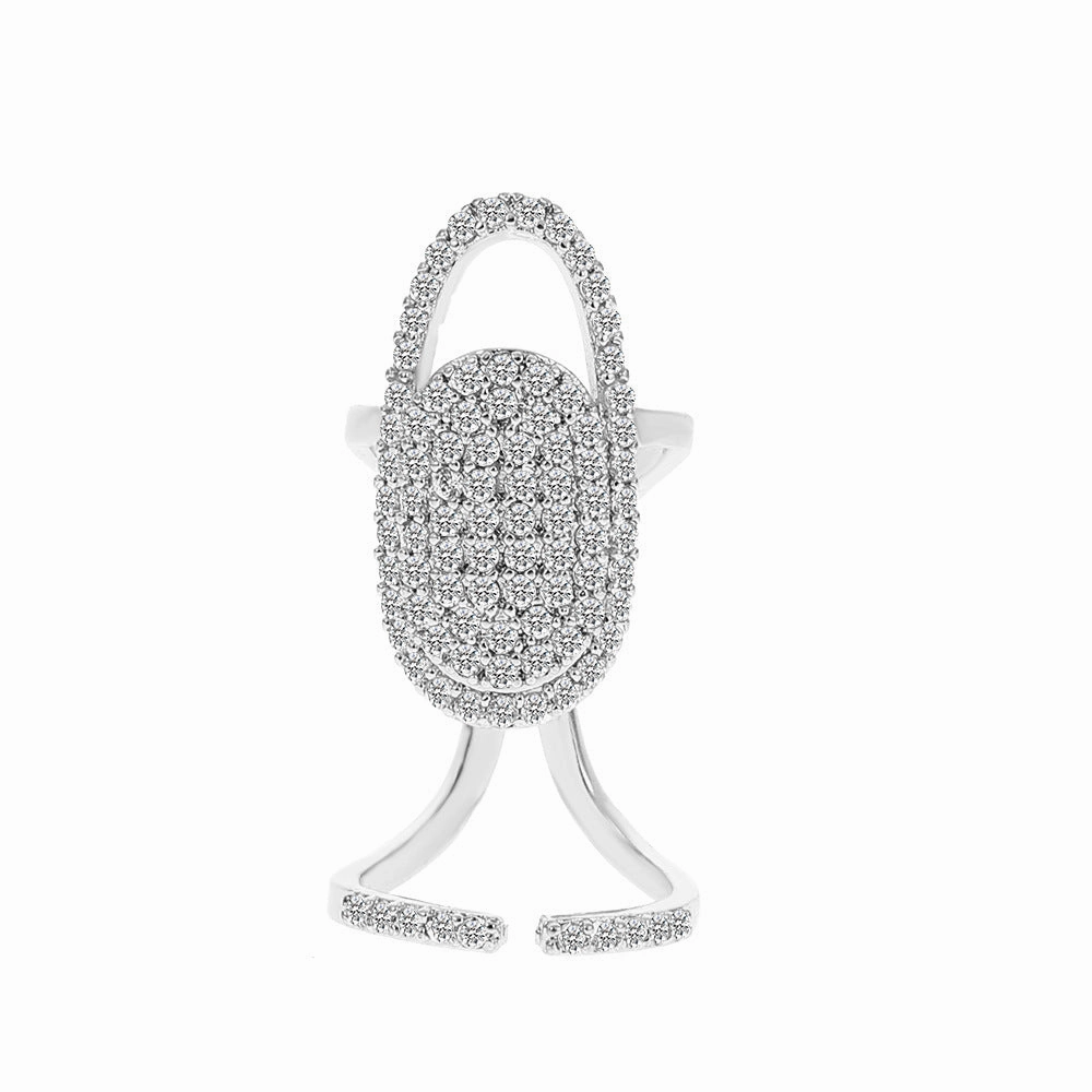 Wholesale Diamond Nail Art Alloy Rings
