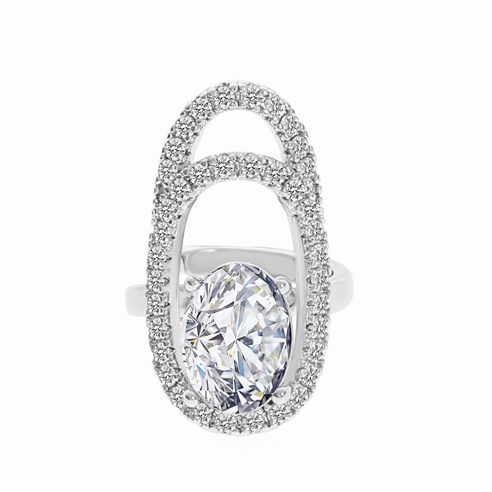Wholesale Diamond Nail Art Alloy Rings