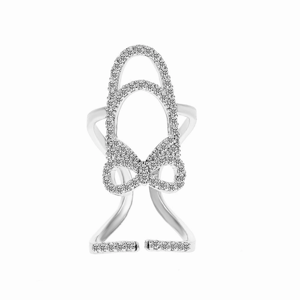 Wholesale Diamond Nail Art Alloy Rings