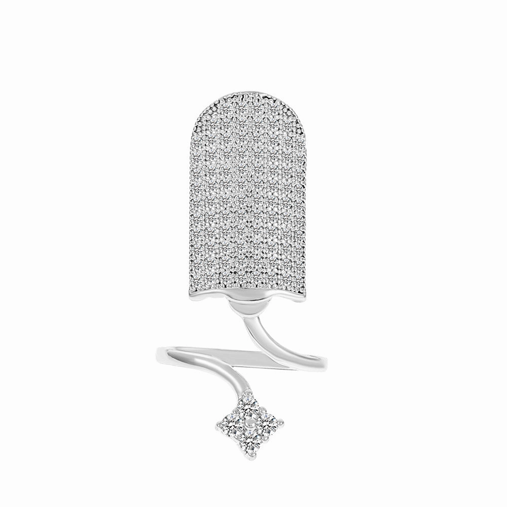 Wholesale Diamond Nail Art Alloy Rings