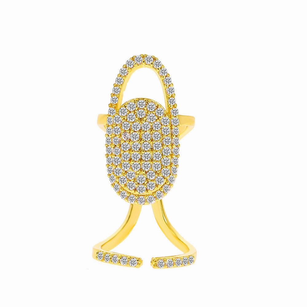 Wholesale Diamond Nail Art Alloy Rings