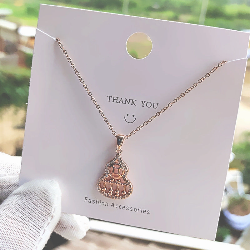 Wholesale Diamond Stud Titanium Steel Necklaces