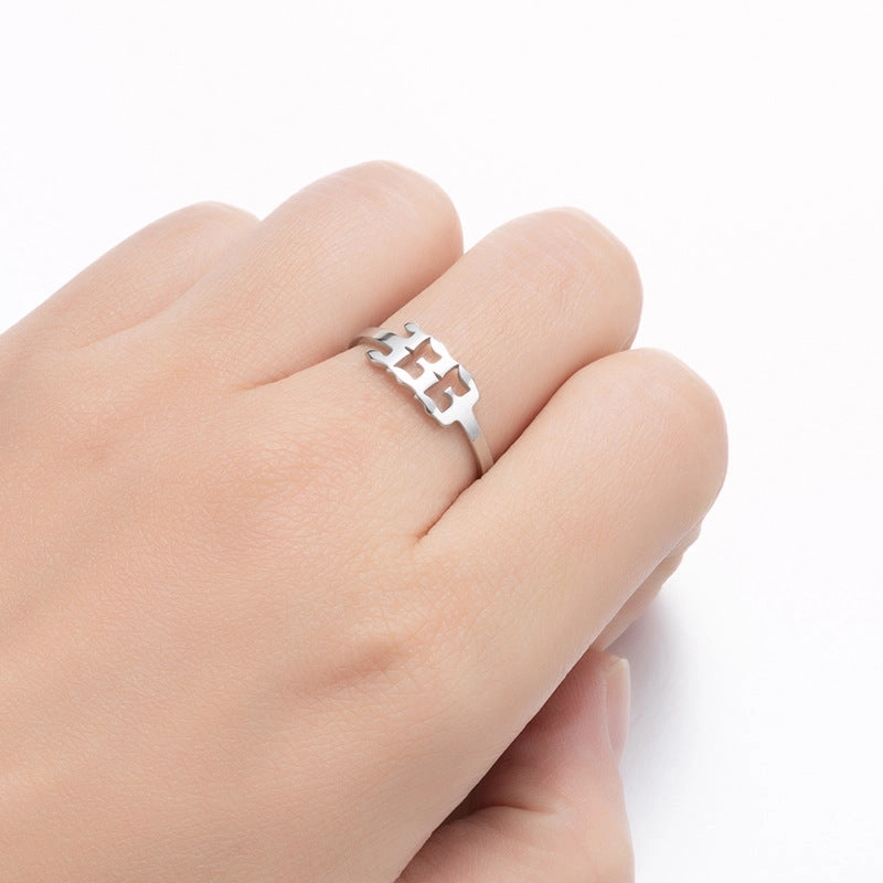 Wholesale Digital Stainless Steel Adjustable Rings
