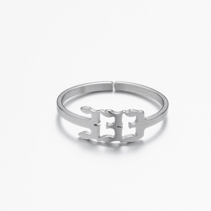Wholesale Digital Stainless Steel Adjustable Rings