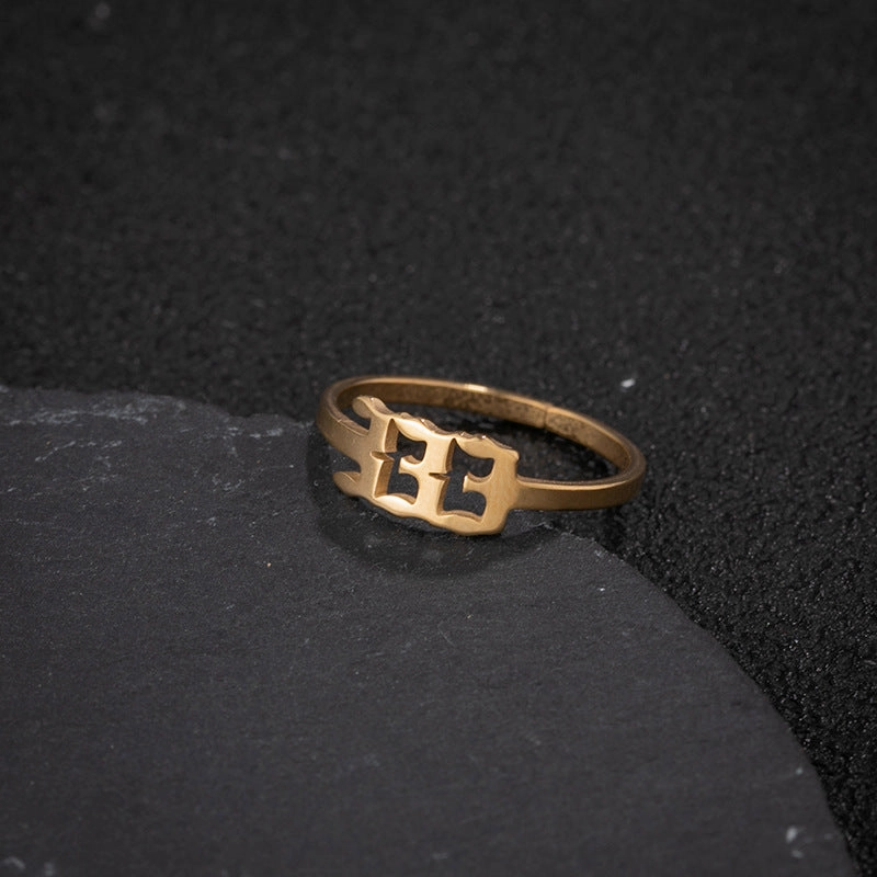 Wholesale Digital Stainless Steel Adjustable Rings