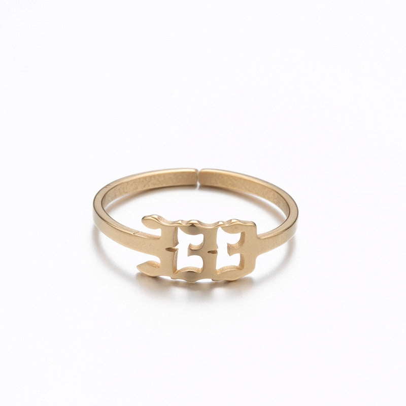 Wholesale Digital Stainless Steel Adjustable Rings