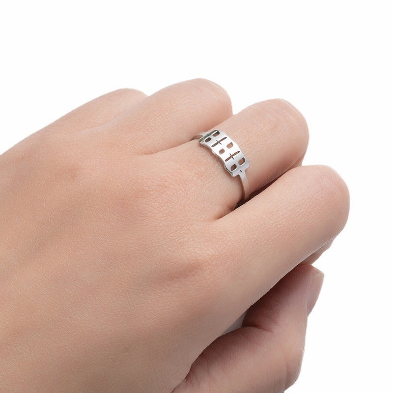 Wholesale Digital Stainless Steel Adjustable Rings