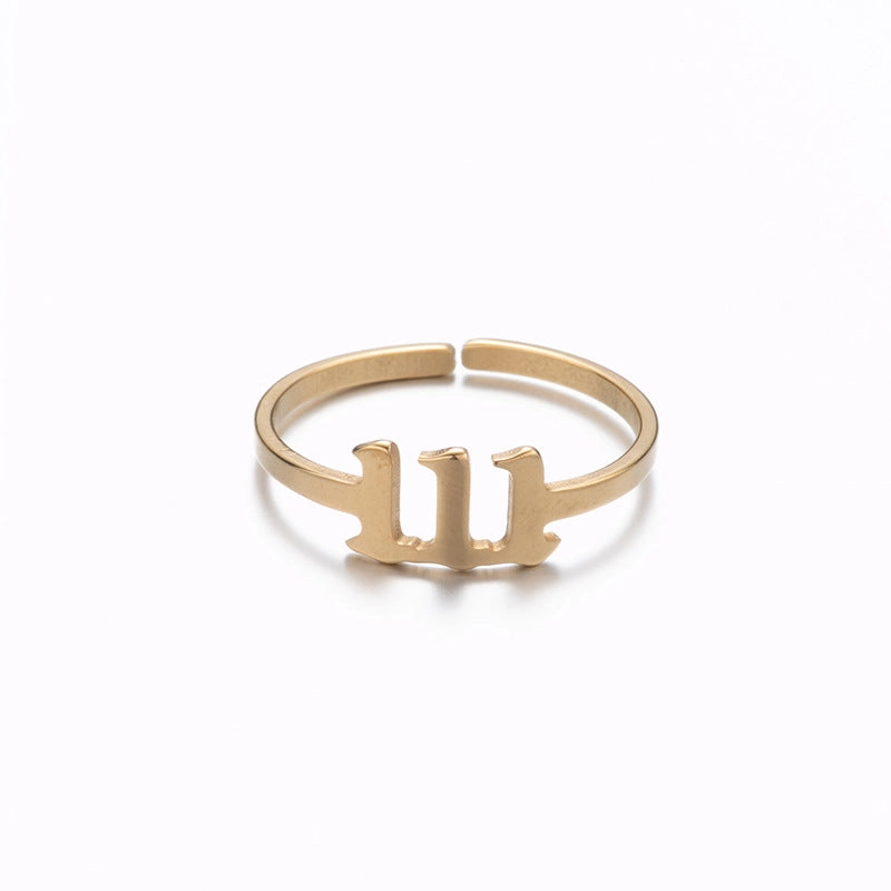 Wholesale Digital Stainless Steel Adjustable Rings