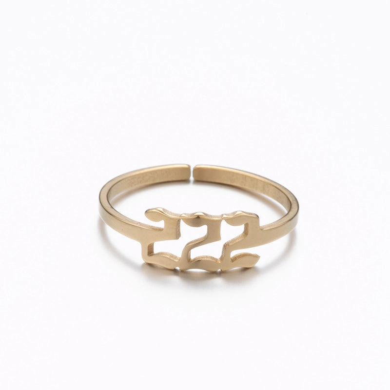 Wholesale Digital Stainless Steel Adjustable Rings