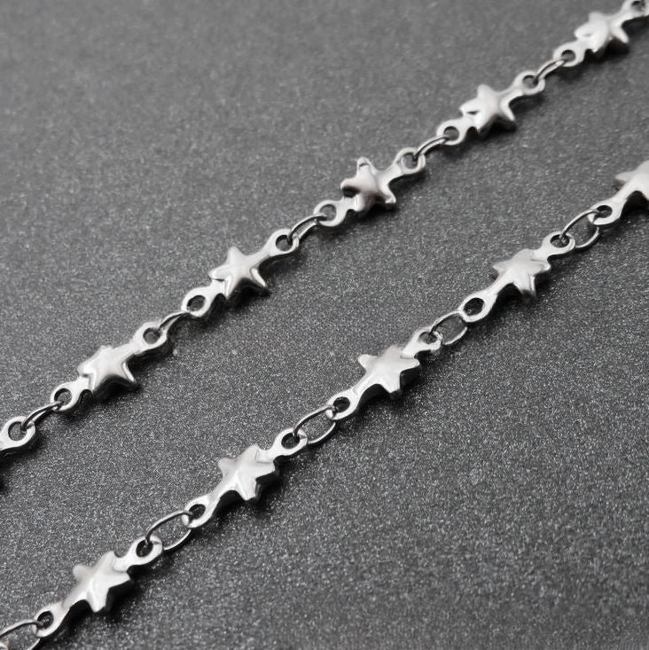 Wholesale DIY Clavicle Heart-shaped Stainless Steel Necklace