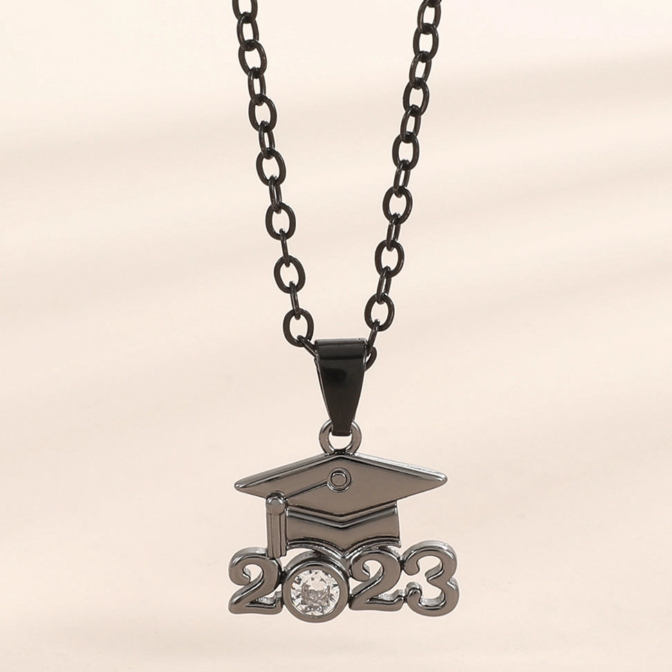 Wholesale Doctor Cap Pendant Alloy Necklaces
