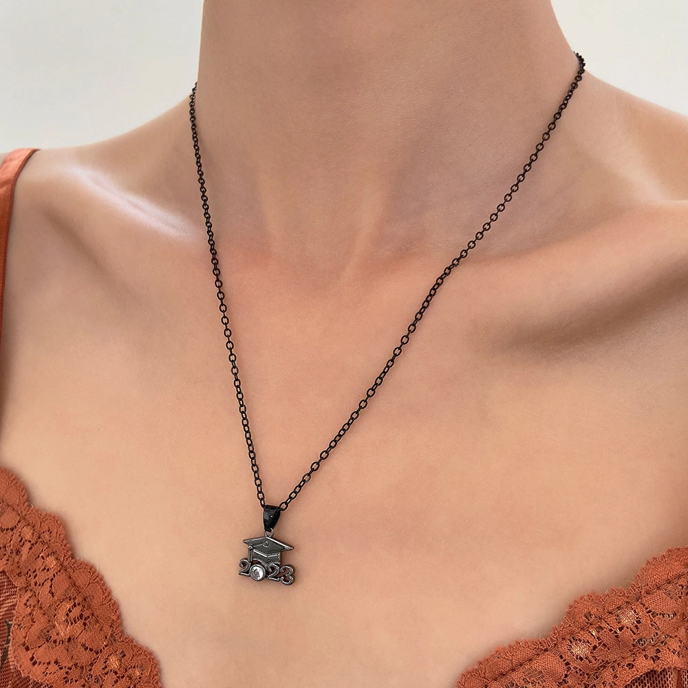 Wholesale Doctor Cap Pendant Alloy Necklaces