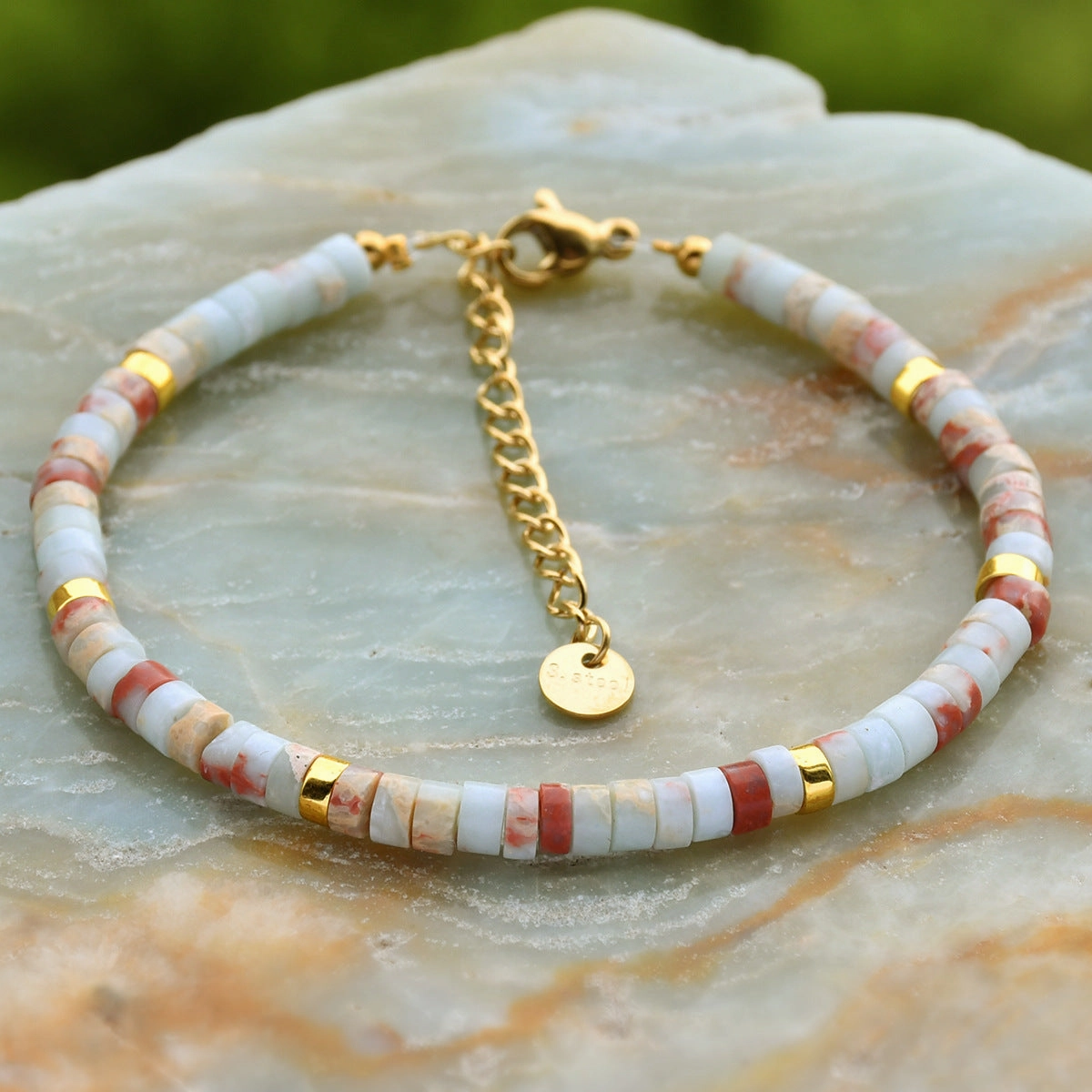 Wholesale Dopamine Natural Stone Beaded Bracelet