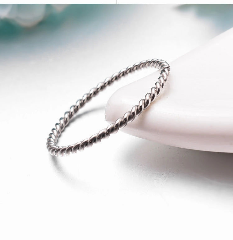 Wholesale Double Strand Spiral Titanium Steel Rings