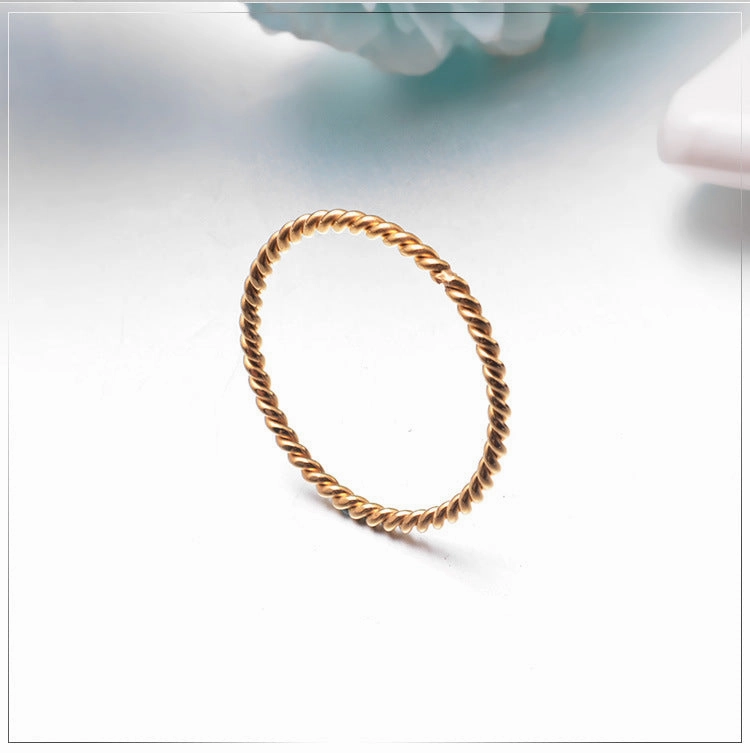 Wholesale Double Strand Spiral Titanium Steel Rings