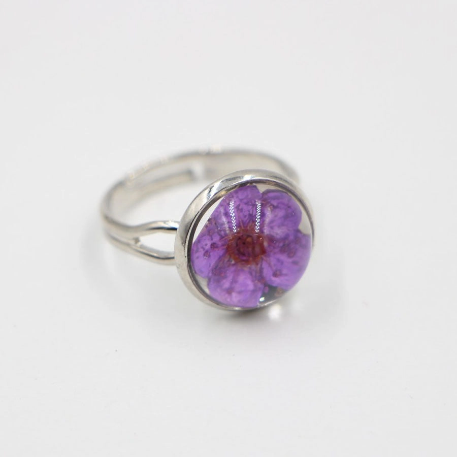 Wholesale Dried Flower Alloy Rings