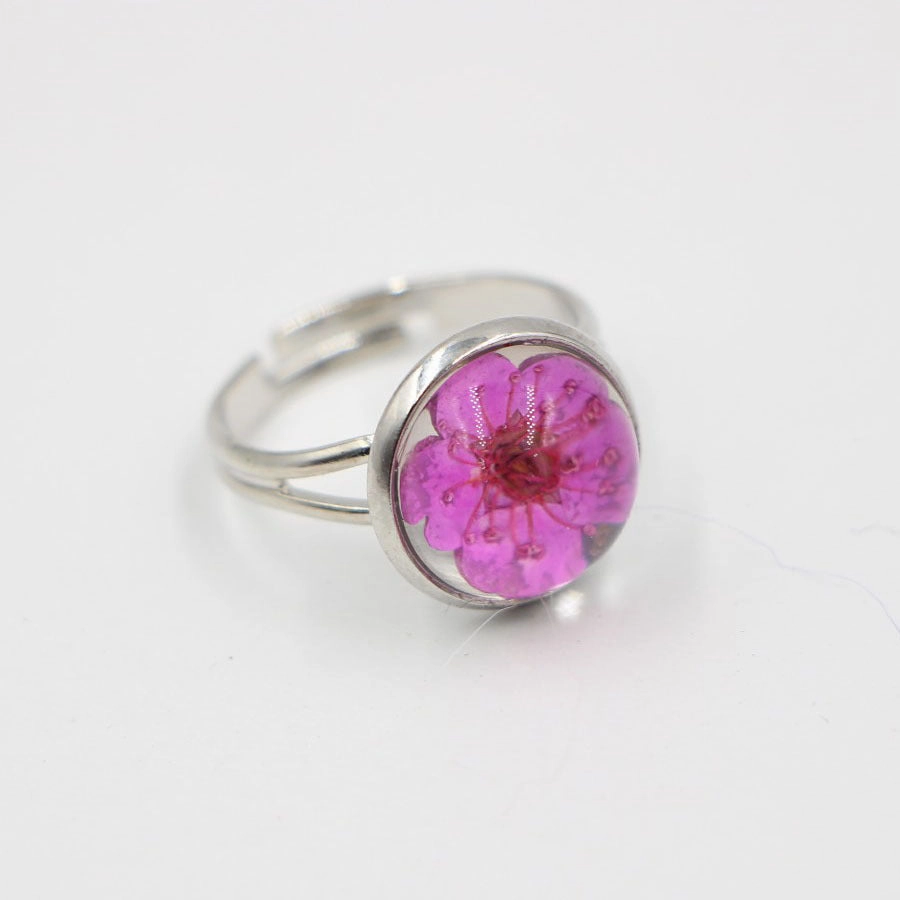 Wholesale Dried Flower Alloy Rings