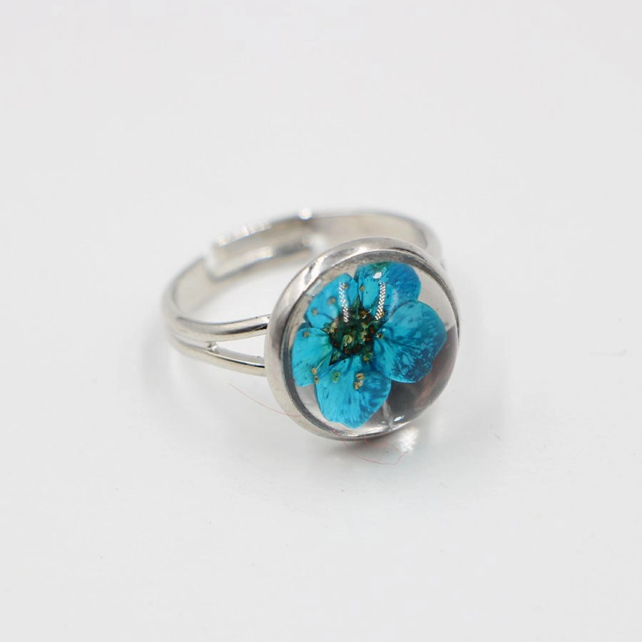 Wholesale Dried Flower Alloy Rings