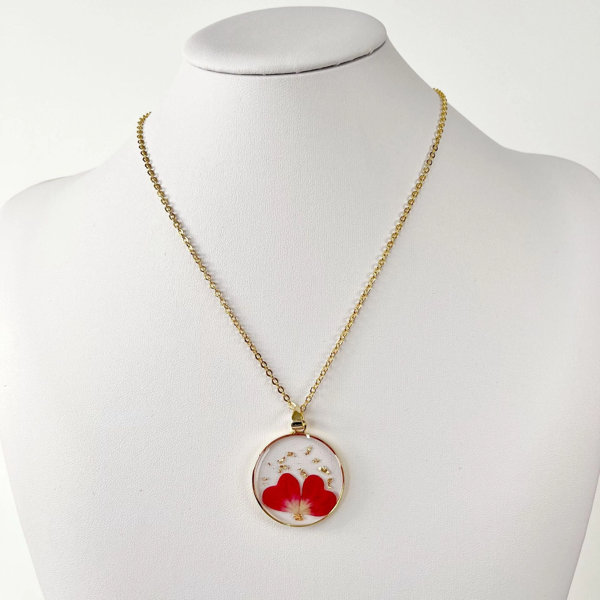 Wholesale Dried Flower Creative Resin Necklace