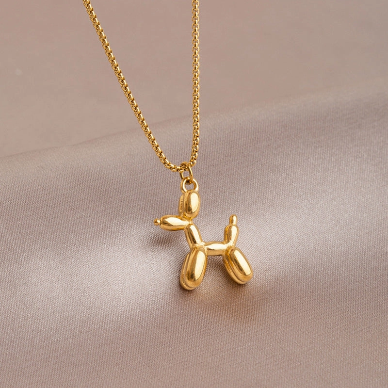 Wholesale English Letter Oval Brand Titanium Steel Non-fading Necklace Clavicle Chain