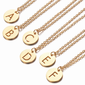 Wholesale English Letter Titanium Steel Necklaces
