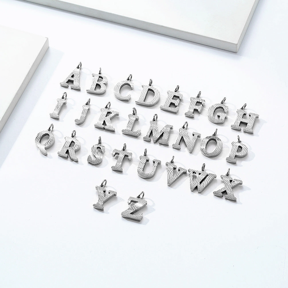 Wholesale English Letter Titanium Steel Necklaces