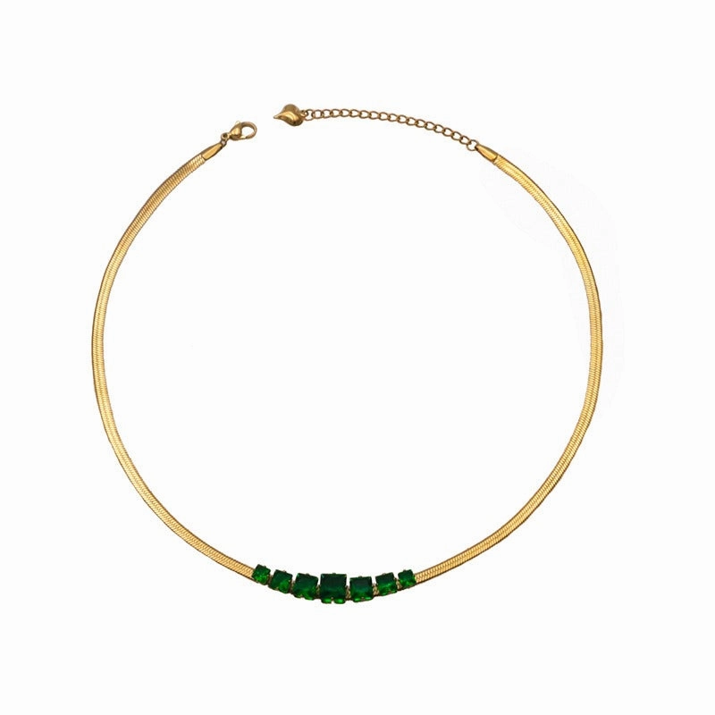 Wholesale European and American Amazon Light Luxury Temperament Niche Long Titanium Steel Versatile Necklaces