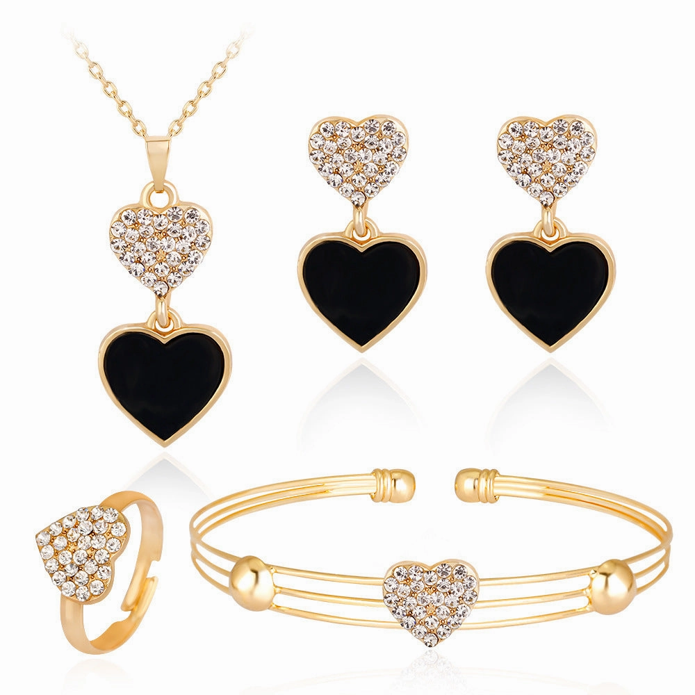 Wholesale Exquisite Crown Shaped Alloy Jewelry Set of Four Pieces