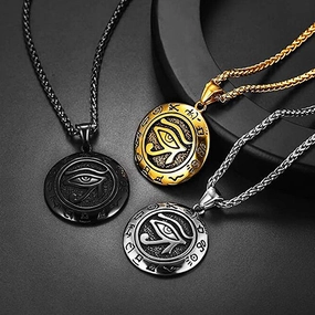 Wholesale Eye of Horus Pendant Alloy Necklaces