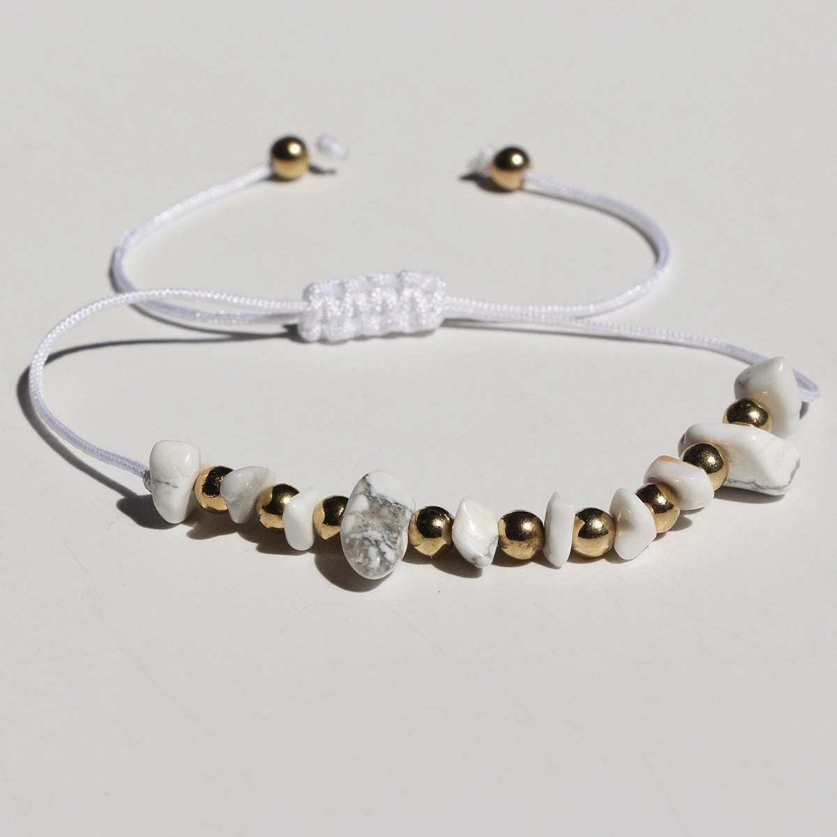 Wholesale fashion hand-woven irregular gravel beaded crystal bracelet