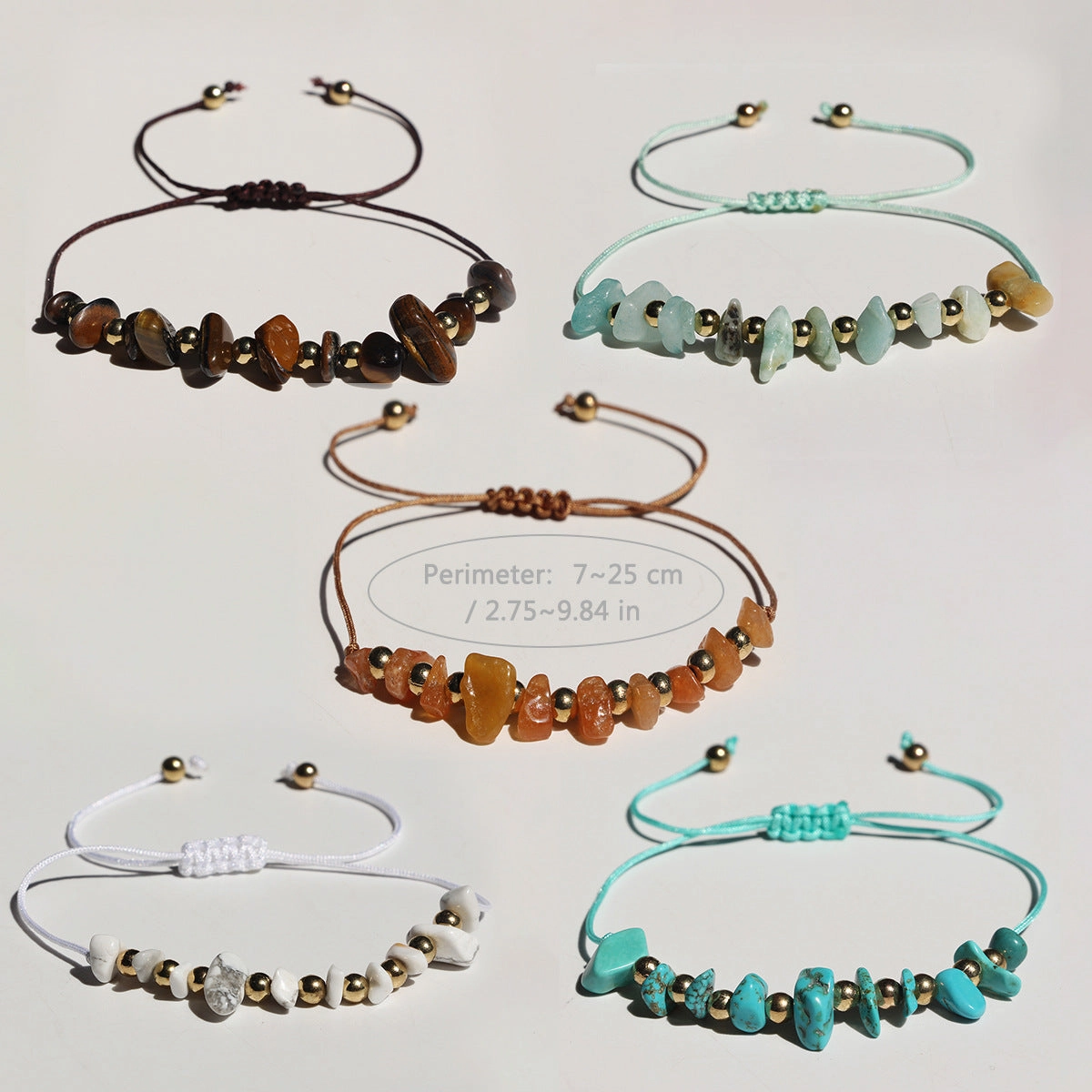 Wholesale fashion hand-woven irregular gravel beaded crystal bracelet