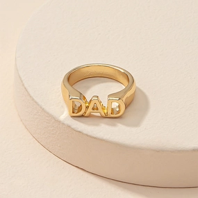 Wholesale Father's Day Alloy Letter Rings