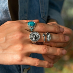 Wholesale Feather Arrow Alloy Ring