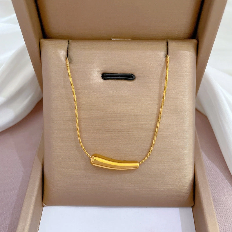 Wholesale Female Clavicle Titanium Steel Necklace