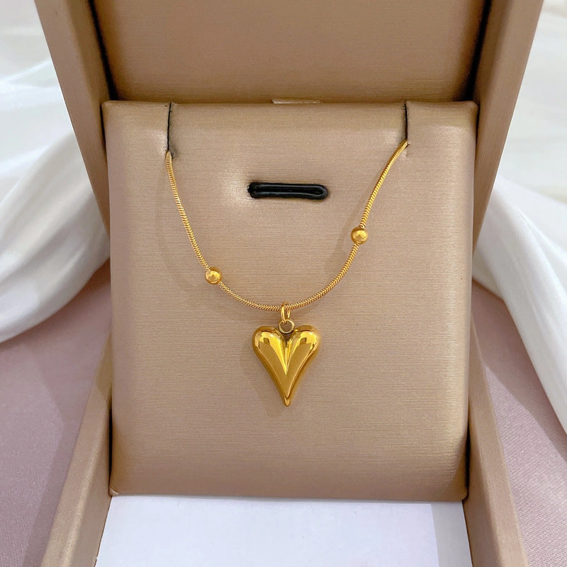Wholesale Female Clavicle Titanium Steel Necklace