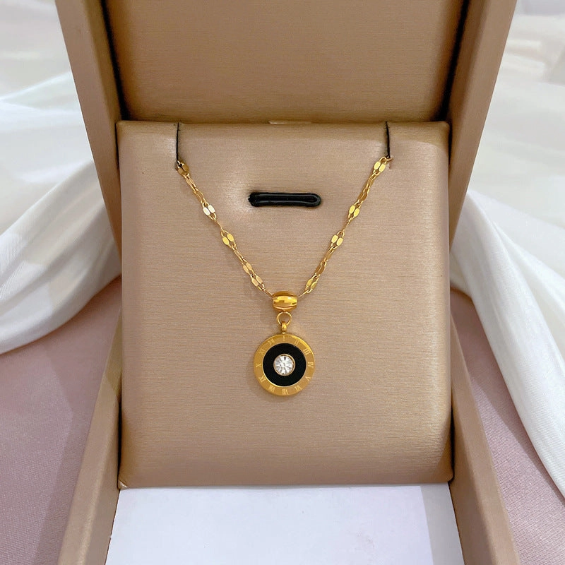 Wholesale Female Clavicle Titanium Steel Necklace