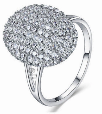 Wholesale Film And Television Style Full Diamond Alloy Rings