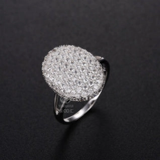 Wholesale Film And Television Style Full Diamond Alloy Rings