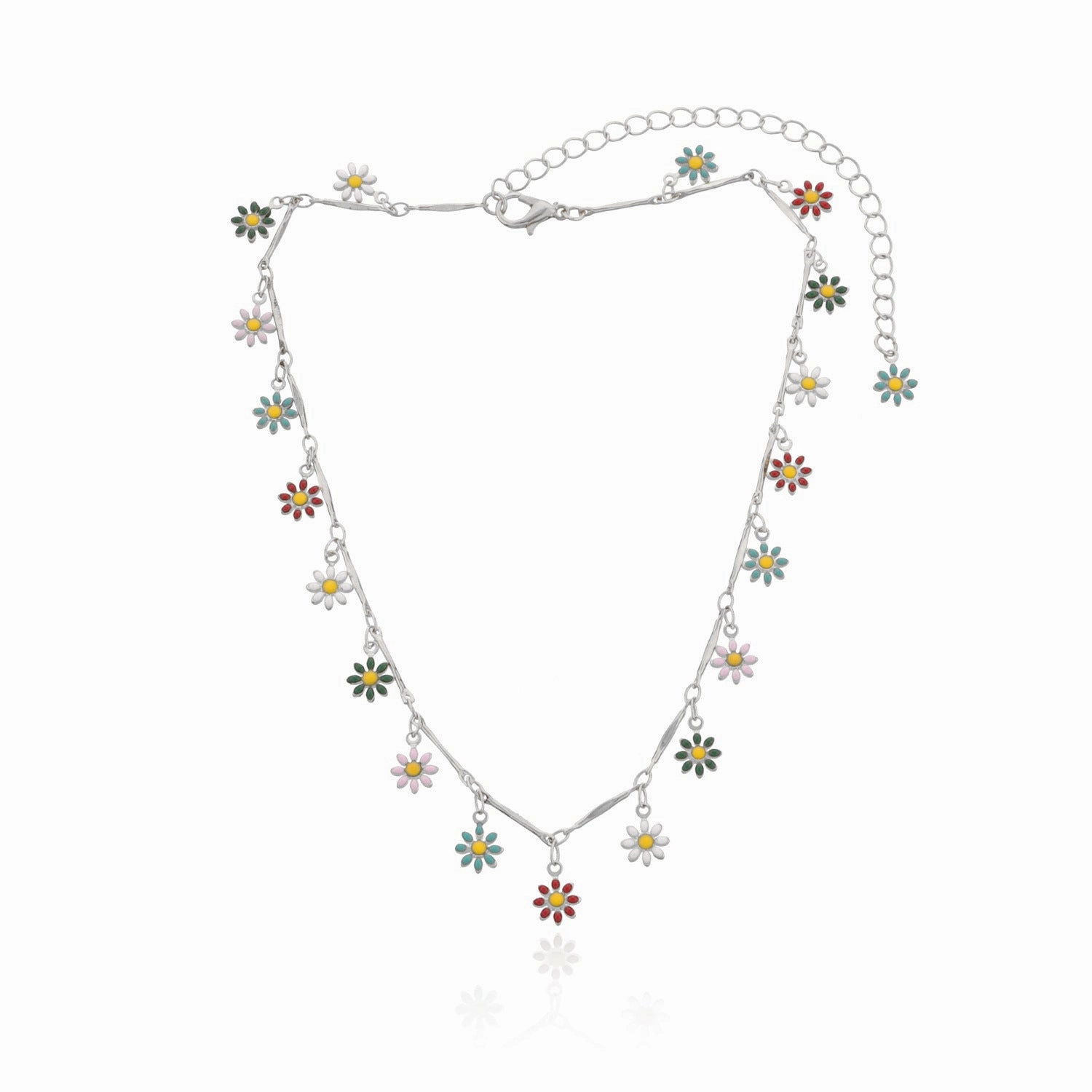 Wholesale Flower Simple Copper Necklaces
