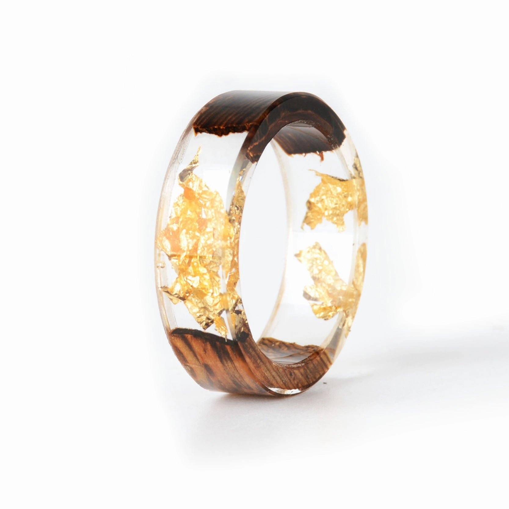 Wholesale Forest Handmade Dried Flowers Resin Rings