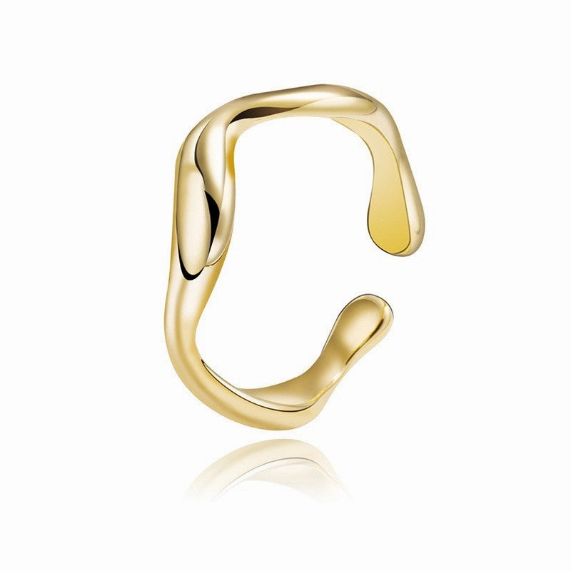 Wholesale French Style Titanium Steel Plated Non Ring